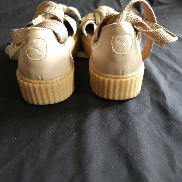 Fenty X Puma Chic Beige Espadrilles with Bow Accent - Picture 5 of 7